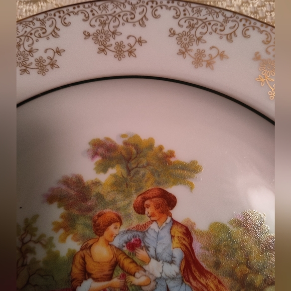 T. Limoges decorative porcelain plate - Picture 5 of 8